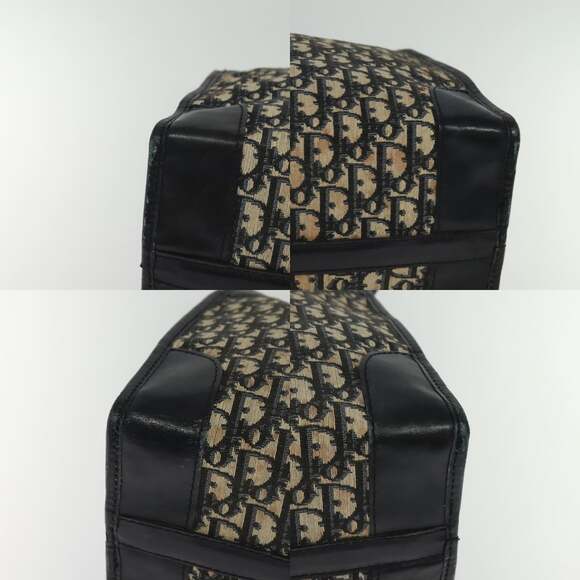 DIOR Trotter Canvas Boston Bag Navy Silver - Picture 10 of 12